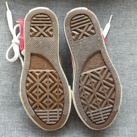 Converse  kids red high tops - Picture 5 of 7